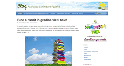 Desktop Screenshot of blog.schimbarepozitiva.ro