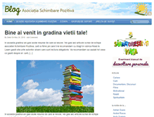 Tablet Screenshot of blog.schimbarepozitiva.ro